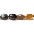 9x7-11x8mm Sunstone & Moonstone plain nugget beads 9 inch 20 beads