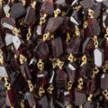 9x7mm Garnet Faceted Nuggets on Vermeil Chain