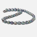 9x7mm Peacock straight drill Baroque Freshwater Pearls 16 inch 45 pieces AA