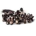 9x8-12x8mm Golden Sheen Sapphire faceted pear beads 8 inch 53 pieces AAA
