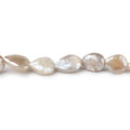 9x8-13x8mm Mystic Cream Moonstone faceted pears 14 inch 29 beads