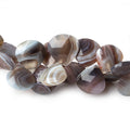 9x8-18x18mm Botswana Agate faceted heart Briolettes 15 inch 92 pieces AAA