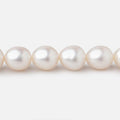 9x8mm Off White Oval Straight Drilled Freshwater Pearls 16 inch 42 pieces
