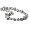 9x9-13x13mm Silver plated Solar Quartz slice beads 16 inch 27 pieces