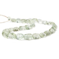 9x9-14x9mm Prasiolite concave faceted rectangles 14.5 inch 33 beads AAA
