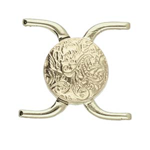 Cymbal™ Souda II 11/0 Magnetic Clasp, 15.85 x 17.8 mm - 24K Gold Plated, Rose Gold Plated, Antique Brass Plated or Antique Silver Plated - 1 Clasp