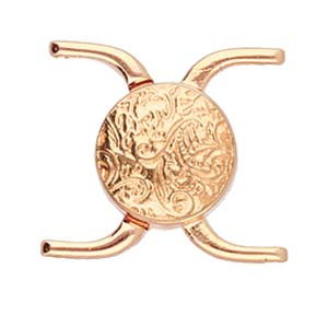 Cymbal™ Souda II 11/0 Magnetic Clasp, 15.85 x 17.8 mm - 24K Gold Plated, Rose Gold Plated, Antique Brass Plated or Antique Silver Plated - 1 Clasp