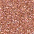 Miyuki Delica DB54 / DB054  11/0 Peach Lined Crystal AB Cylinder/Tube Beads, 5 or 10 gm
