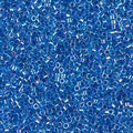 Miyuki Delica DB77 / DB077  11/0 Blue Lined Crystal AB Cylinder/Tube Beads, 5 or 10 gm