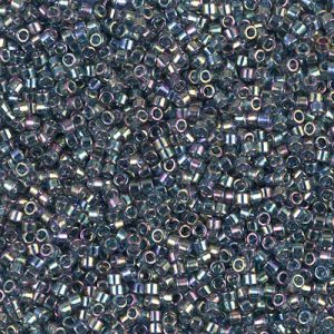 Miyuki Delica DB111 / DB0111  11/0 Transparent Gray Luster AB Cylinder/Tube Beads - 5 or 10 gm
