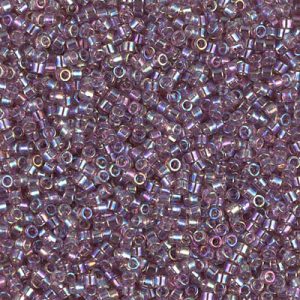 Miyuki Delica DB173 / DB0173  11/0 Transparent Smoky Amethyst AB Cylinder/Tube Beads - 5 or 10 gm