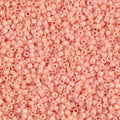 Miyuki Delica DB206   11/0 Opaque Salmon Luster Cylinder/Tube Beads - 5 or 10 gm