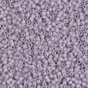 Miyuki Delica DB356 / DB0356 11/0 Matte Opaque Lavender Glazed Luster Cylinder/Tube Beads, 5 or 10 gm