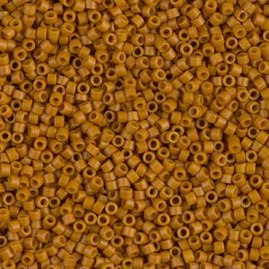 Miyuki Delica DB653  11/0 Outside Dyed Opaque Pumpkin Cylinder/Tube Beads, 5 or 10 gm