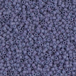 Miyuki Delica DB799 / DB0799 11/0  Outside Dyed Matte Opaque Lavender Cylinder/Tube Beads, 5 or 10 gm