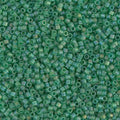 Miyuki Delica DB858 / DB0858  11/0 Matte Transparent Light Green AB  Cylinder/Tube Beads - 5 or 10 gm