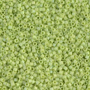 Miyuki Delica DB876 / DB0876  11/0 Matte Opaque Chartreuse AB Cylinder/Tube Beads, 5 or 10 gm