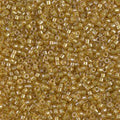 Miyuki Delica DB911 / DB0911  11/0 Sparkling Dyed Topaz Lined Crystal Cylinder/Tube Beads, 5 or 10 gm