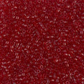 Miyuki Delica DB1102   11/0 Transparent Dark Cranberry Cylinder/Tube Beads - 5 or 10 gm