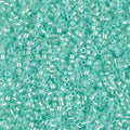 Miyuki Delica DB1707 Transparent Mint Pearl Lined Crystal Luster Cylinder/Tube Beads - 5 or 10 gm
