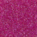 Miyuki Delica DB1743 11/0 Hot Pink Lined Crystal Luster Cylinder/Tube Beads - 5 or 10 gm