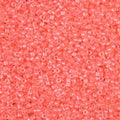 Miyuki Delica DB2034 11/0 Luminous Flamingo Lined Crystal Cylinder/Tube Beads, 5 or 10 gm