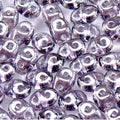 Matubo Superduo 2.5 x 5 mm 20500-14400  Tanzanite White Luster Glass Beads - 5 or 10 gm