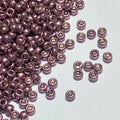 Miyuki 11-4220   11/0 Duracoat Galvanized Eggplant Seed Beads - 5 or 10 gm