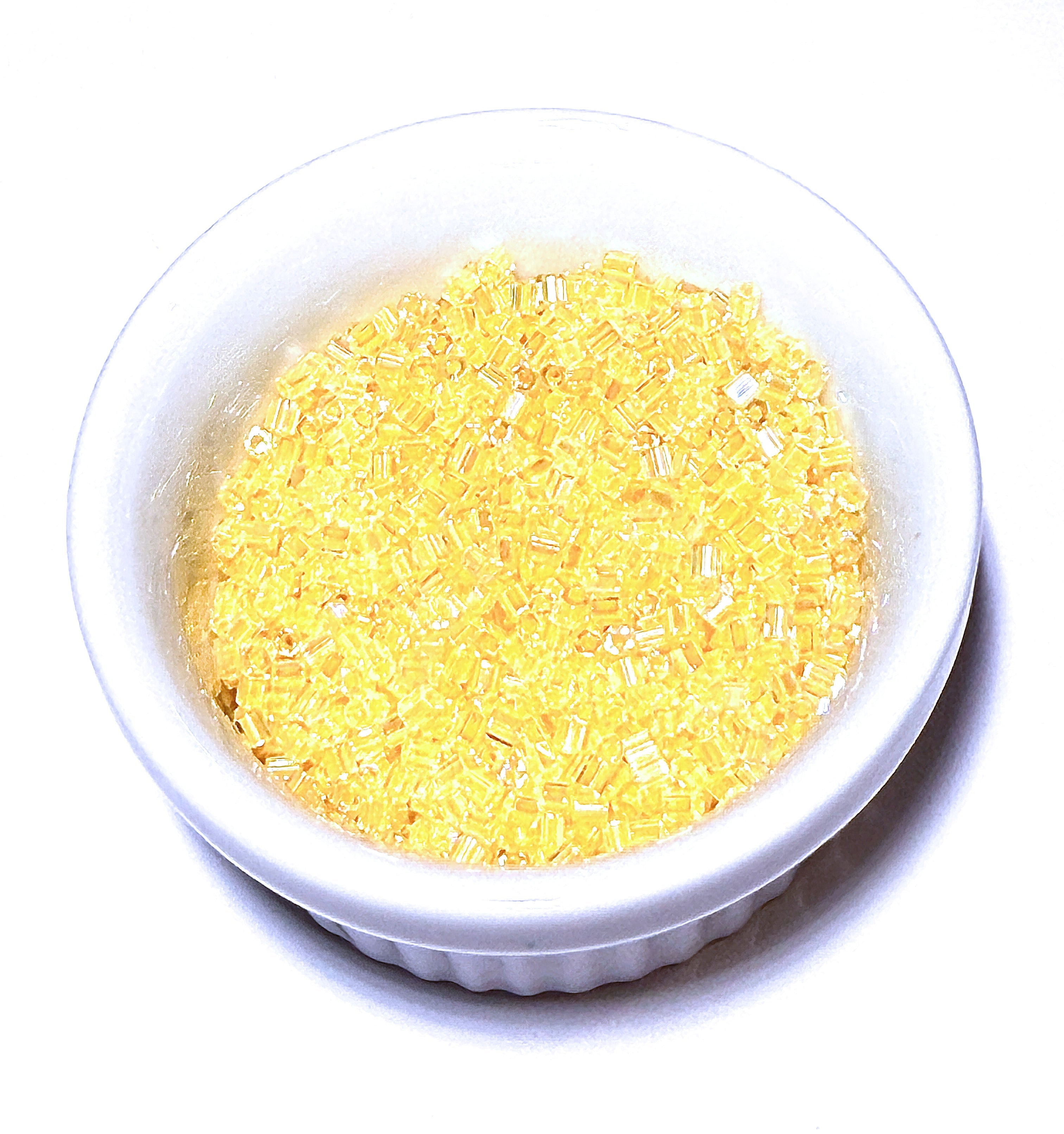 Miyuki 11C-273 Two Cut 11/0  Light Yellow Lined Crystal AB Hex Seed Beads - 5 or 10 gm