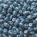 Matubo Superduo 2.5 x 5 mm 03000-14464  Blue Luster on Chalk Beads - 5 or 10 gm