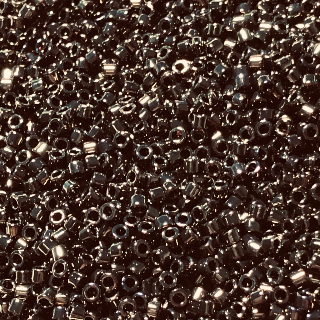Miyuki Delica DB7 / DB07 / DB007  11/0 Metallic Brown Iris AB Cylinder/Tube Beads, 5 or 10 gm