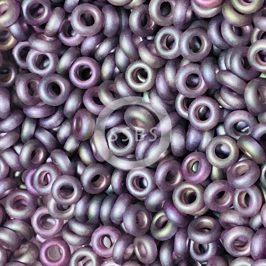 TOHO TD-8-635F  - 8/0 Matte Purple Gold Luster Demi Beads, 5 gm