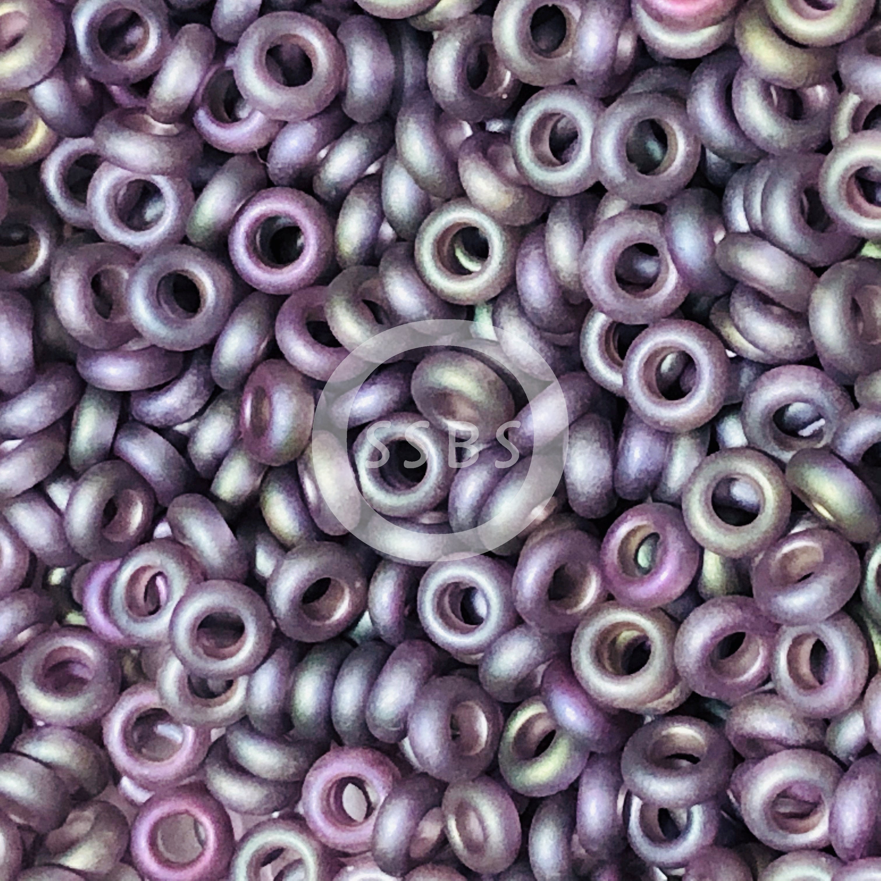 TOHO TD-8-635F  - 8/0 Matte Purple Gold Luster Demi Beads, 5 gm