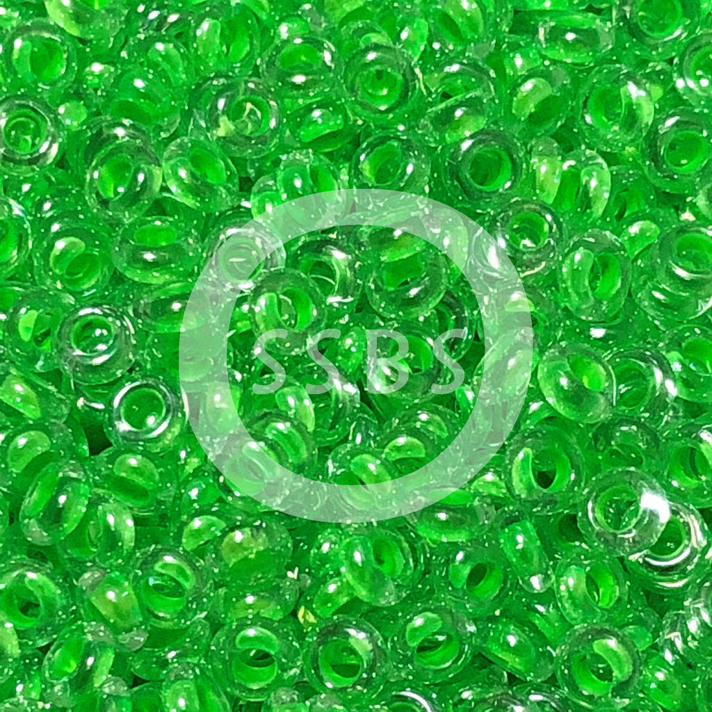 TOHO TD-8-805  - 8/0  Neon Green Lined Crystal Demi Beads, 5 gm