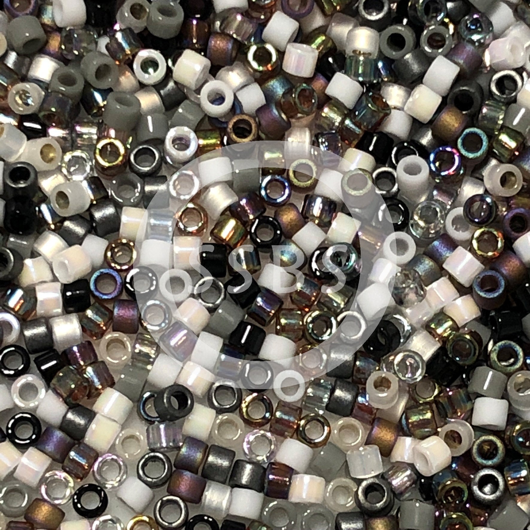 Miyuki Delica DB-MIX13  11/0 Pebblestone Mix Cylinder/Tube Beads - 5 or 10 gm