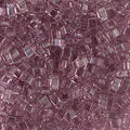 Miyuki Half Tila HTL-142  5 x 2.3 mm  Smoky Amethyst Tile Beads - 5 or 10 gm