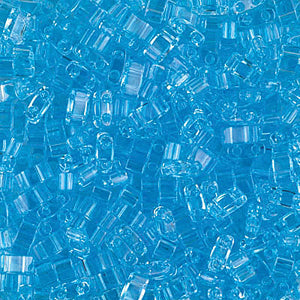 Miyuki Half Tila HTL-148  5 x 2.3 mm  Transparent Light Blue Tile Beads - 5 or 10 gm