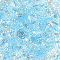 Miyuki Quarter Tila QTL-260 5 x 1.2 mm  Transparent Aqua AB Beads - 5 or 10 gm