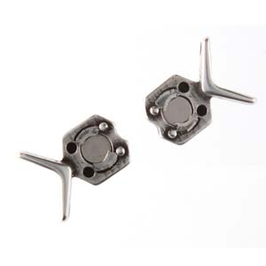Cymbal™ Vorino II Chevron Magnetic Clasp, 18.6 x 11 mm - 24K Gold Plated or Antique Silver Plated - 1 Piece