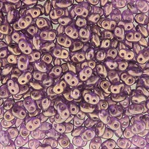 Matubo Superduo 2.5 x 5 mm 00030-29262  Halo Magenta Beads - 5 or 10 gm