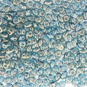 Matubo Superduo 2.5 x 5 mm 00030-29266  Halo Celestial Blue Beads - 5 or 10 gm