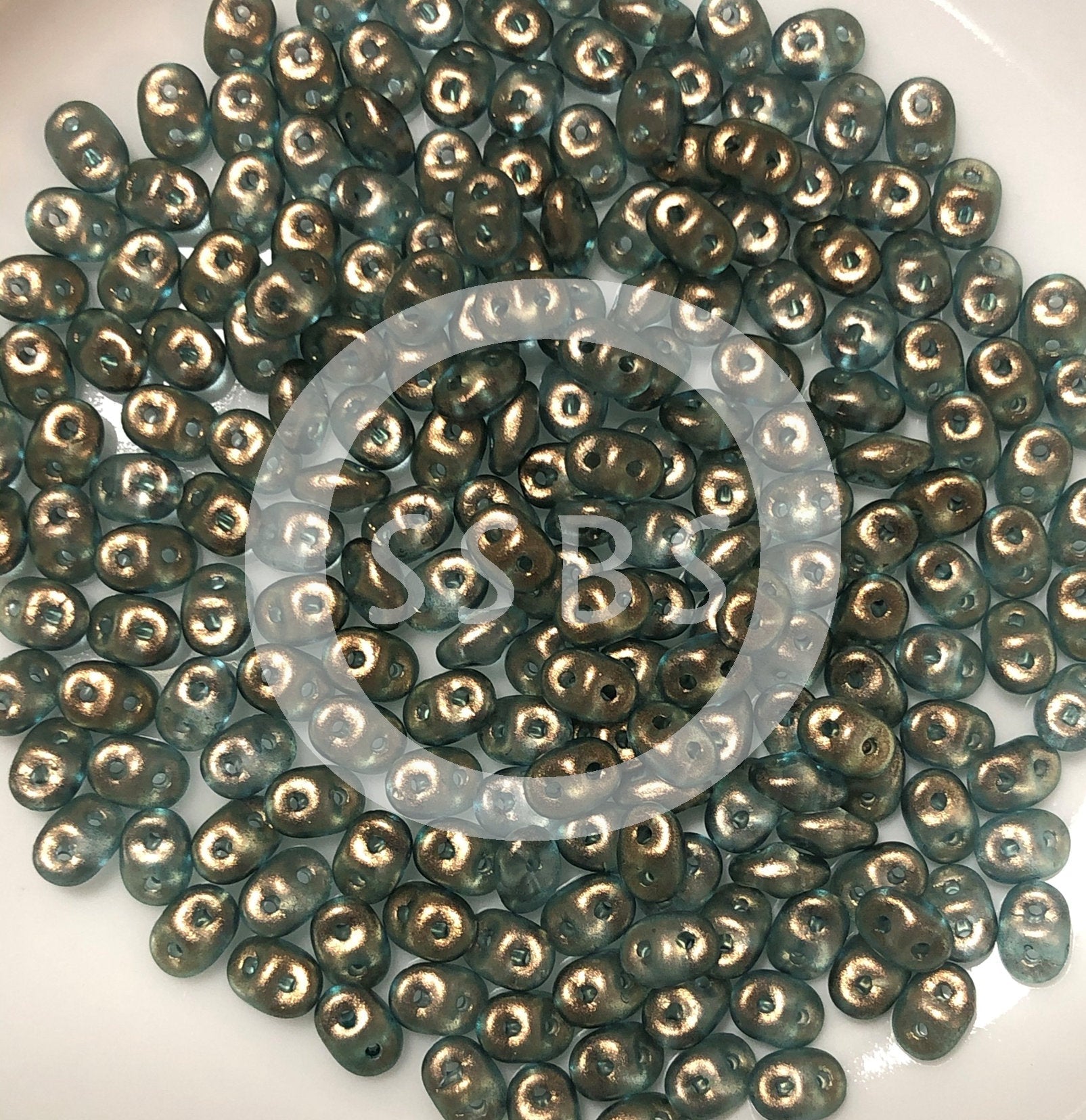 Matubo Superduo 2.5 x 5 mm 00030-29267  Halo Sky Beads - 5 or 10 gm