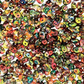 Matubo Superduo 2.5 x 5 mm 00030-95600  Crystal Red Yellow Beads - 5 or 10 gm