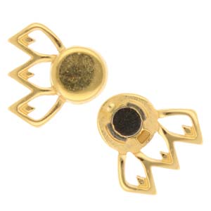 Cymbal™ Fylakopi III GemDuo Magnetic Clasp, 23.6 x 16.8 mm, 24K Gold Plated, Antique Silver Plated, Antique Brass Plated or Rose Gold Plated - 1 Clasp