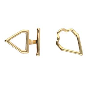 Cymbal™ Samaria 11/0 Toggle Clasp, 36.6 x 17.2 mm - Antique Brass Plated, 24K Gold Plated or Antique Silver Plated - 1 Clasp