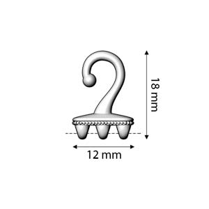 Cymbal™ Mesaria III Superduo Hook & Eye Clasp, 12 x 10.2 mm & 12 x 18 mm,  - Antique Brass Plated, 24K Gold Plated or Antique Silver Plated - Hooks and Eyes Are Sold Separately