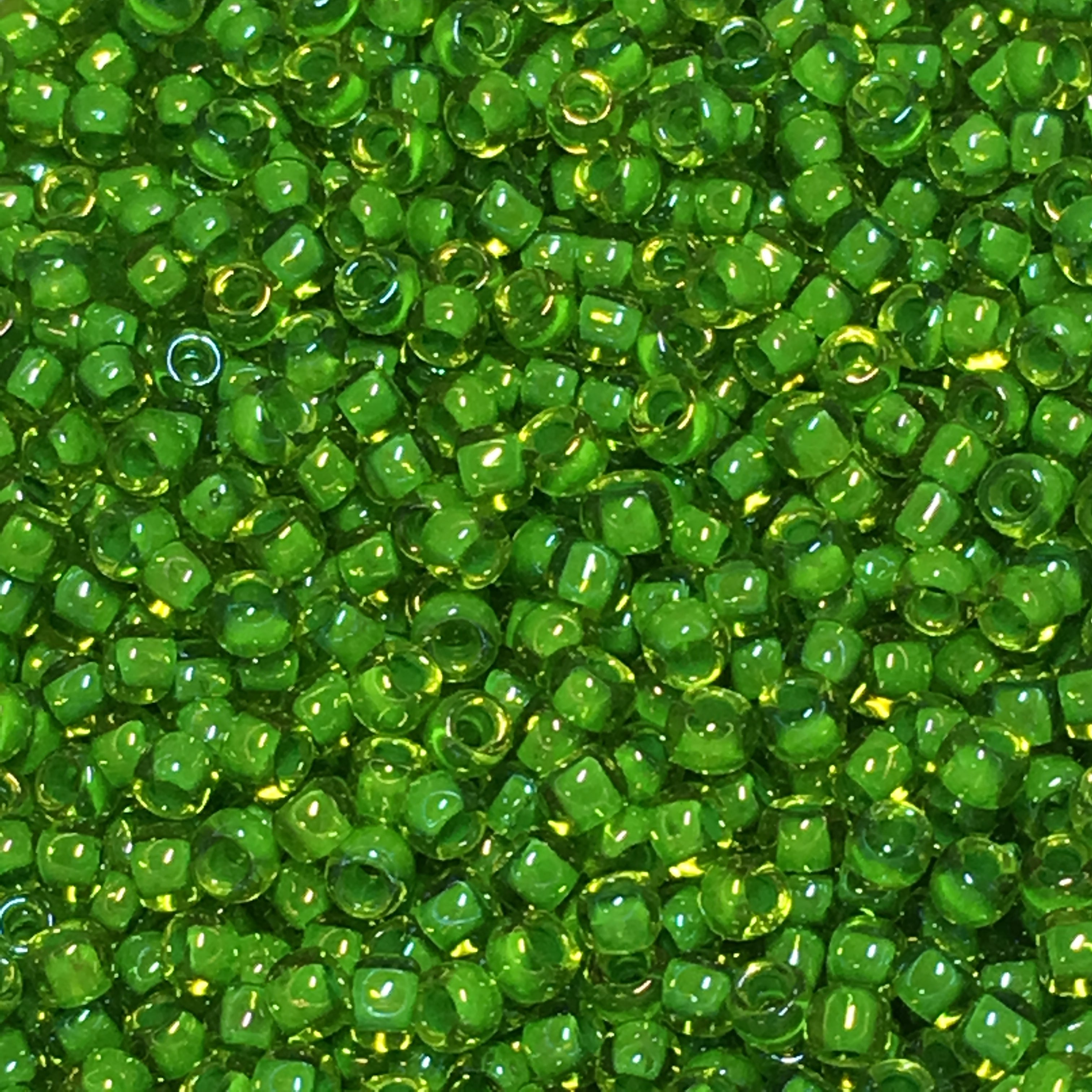 TOHO TR-08-306  8/0 Color Lined Lime Jonquil Seed Beads, 5 or 10 gm