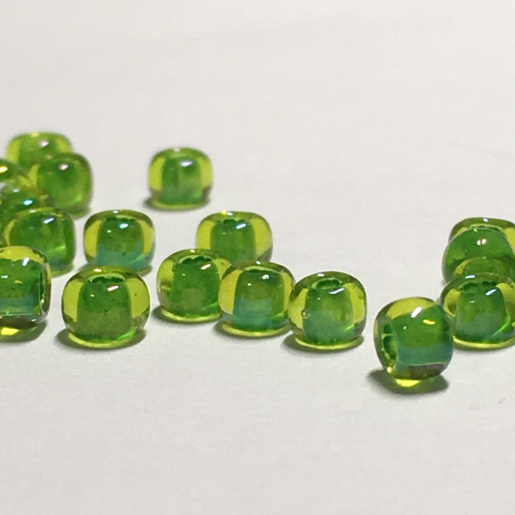 TOHO TR-08-306  8/0 Color Lined Lime Jonquil Seed Beads, 5 or 10 gm
