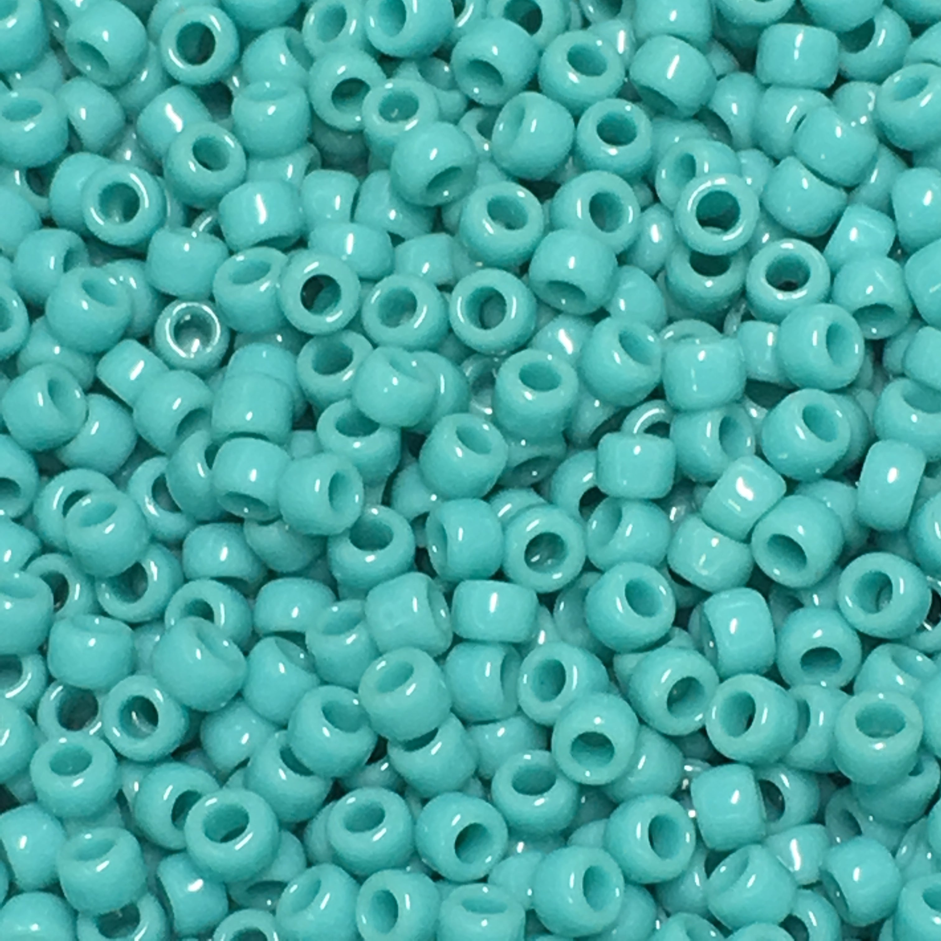 TOHO TR-08-55  8/0 Opaque Turquoise Seed Beads, 5 or 10 gm