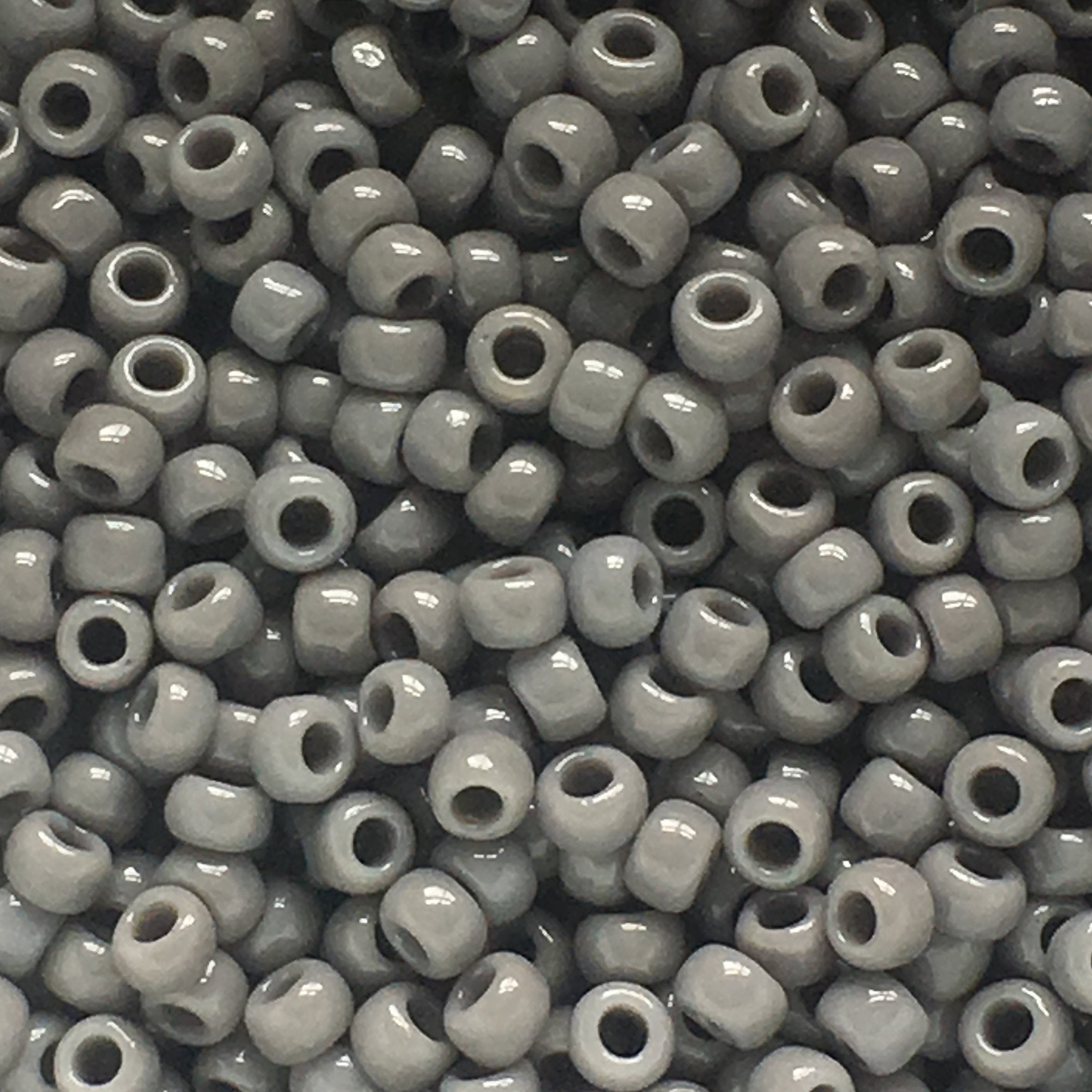 TOHO TR-08-53D  8/0 Opaque Gray Seed Beads, 5 or 10 gm